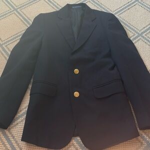 EUC Chaps Navy Blur Boys Blazer Sz 10